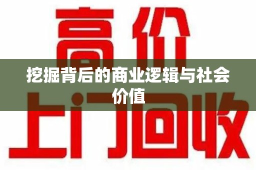 徐州挖掘背后的商业逻辑与社会价值