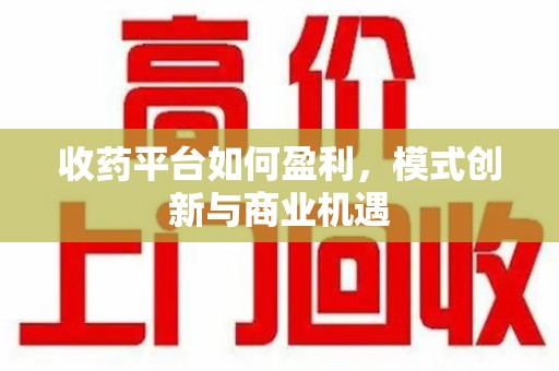 徐州收药平台如何盈利，模式创新与商业机遇